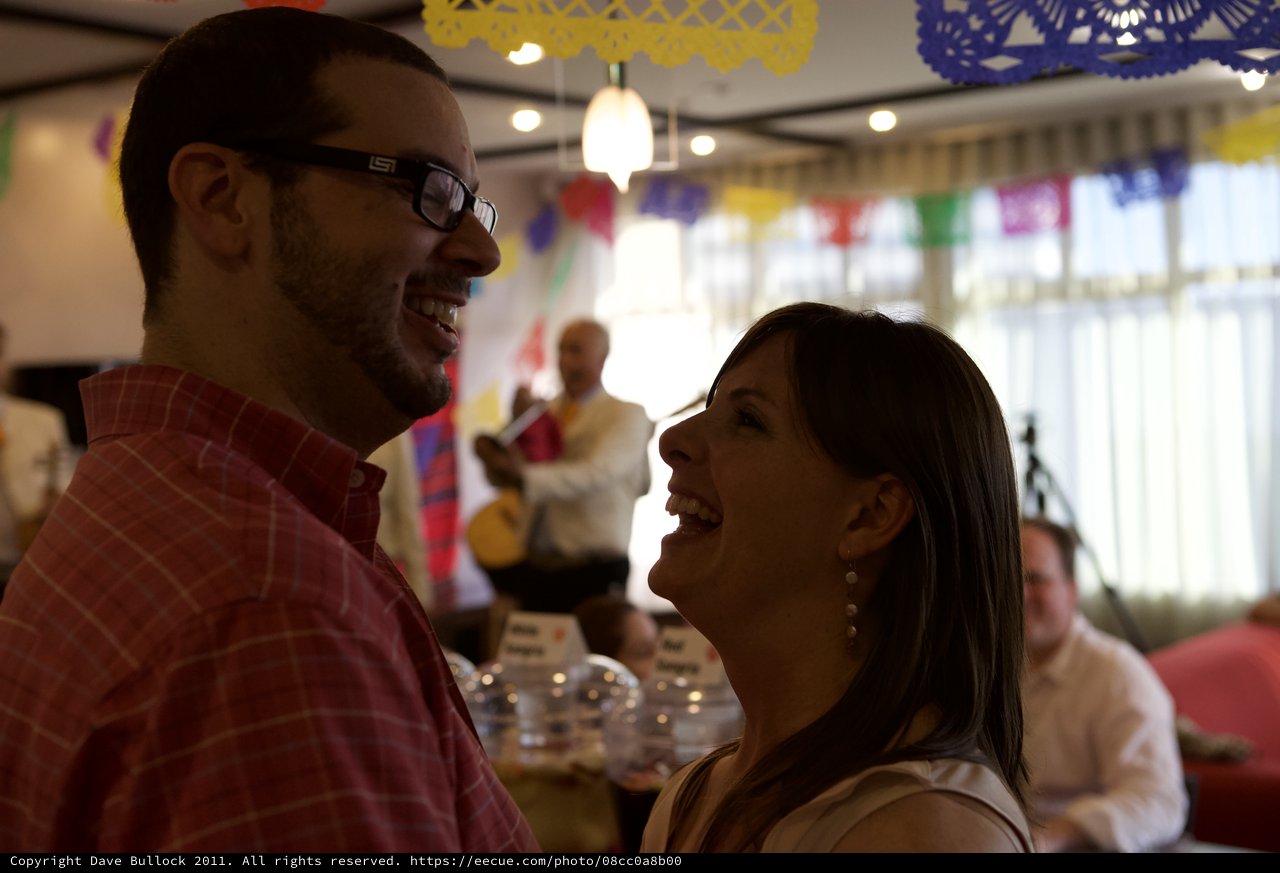 Couple Shares Joyful Moment at Anniversary Fiesta
