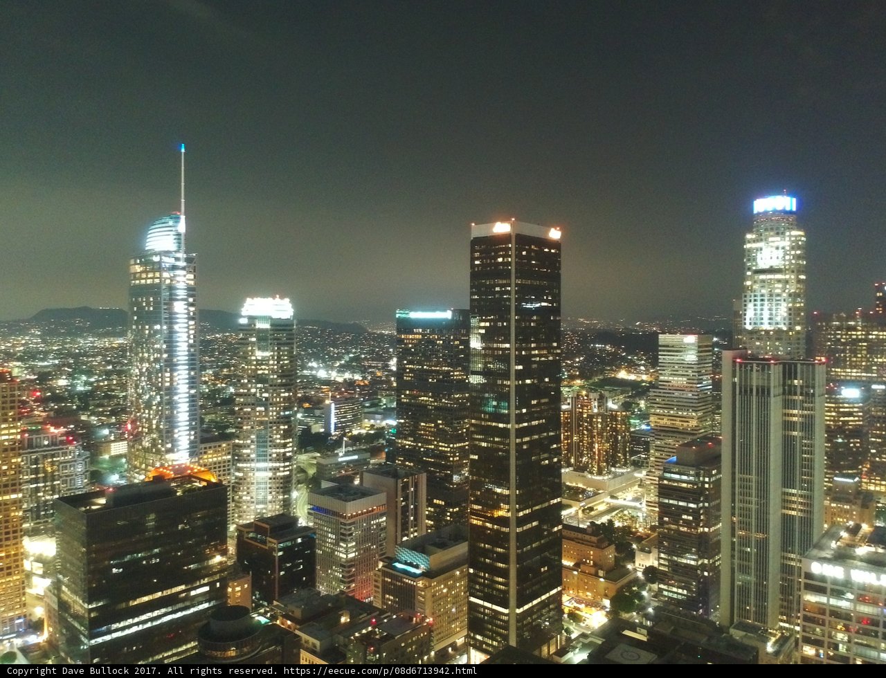 Nighttime Cityscape of Los Angeles