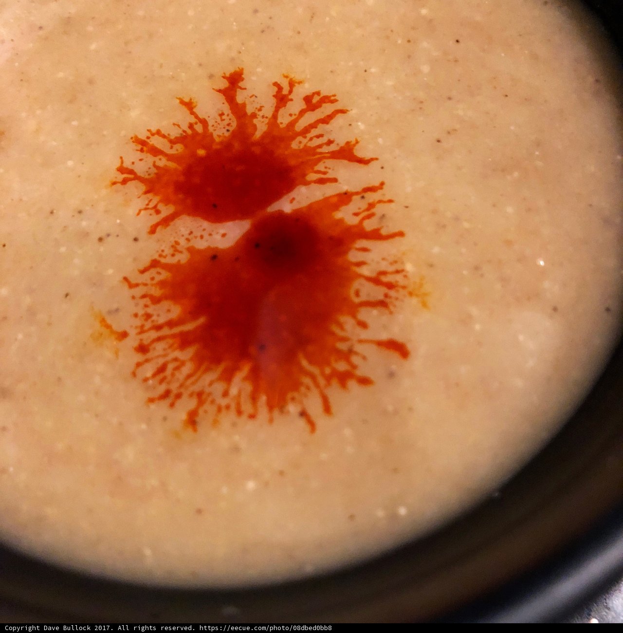 Accidental Red Splash Soup