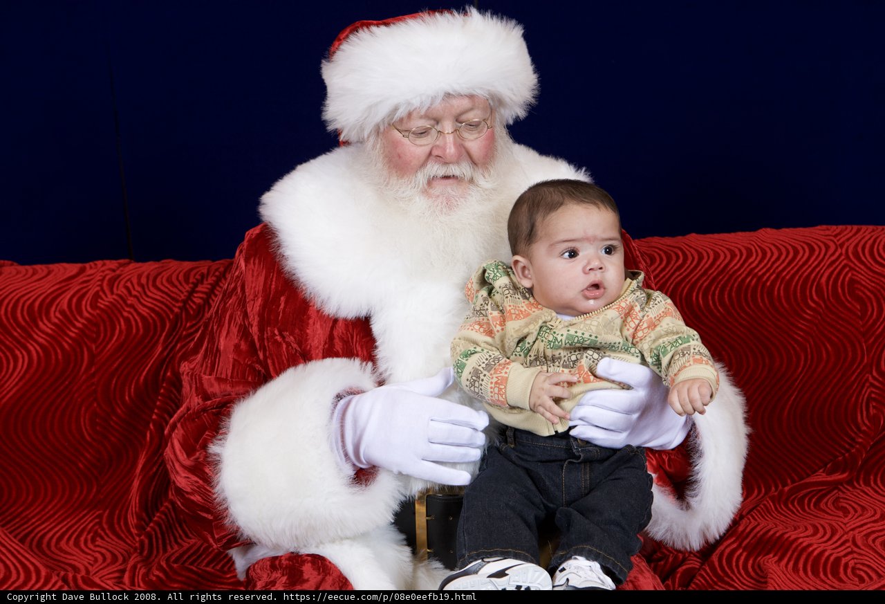 Baby's First Santa Visit