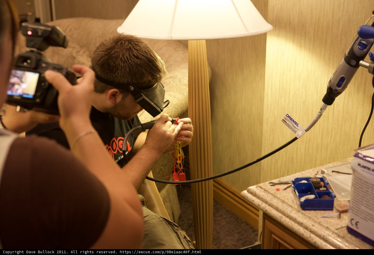 Photographing a fellow attendee