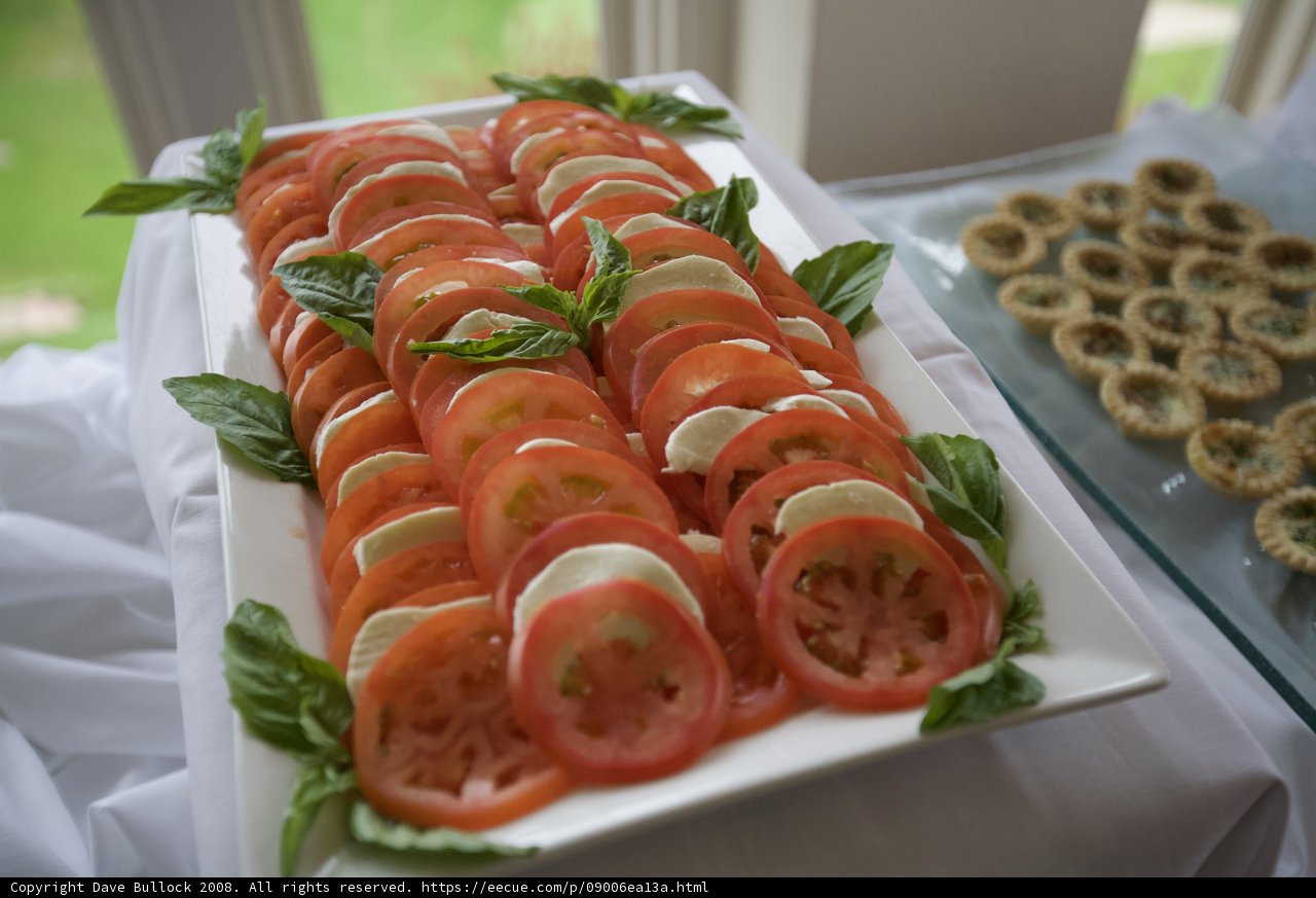Caprese Platter for Grandma's Funeral