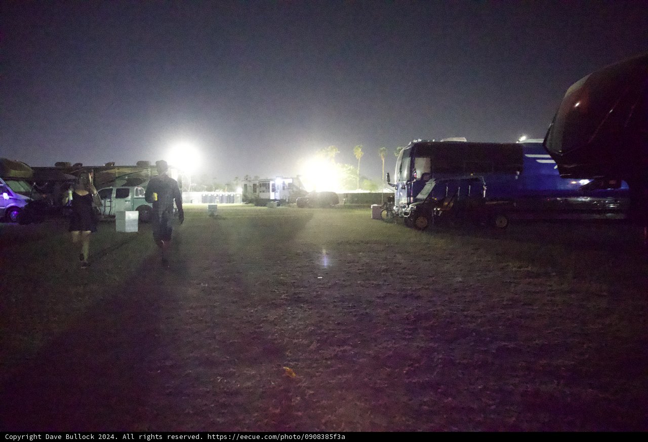 A Nocturnal Trek at Coachella 2024