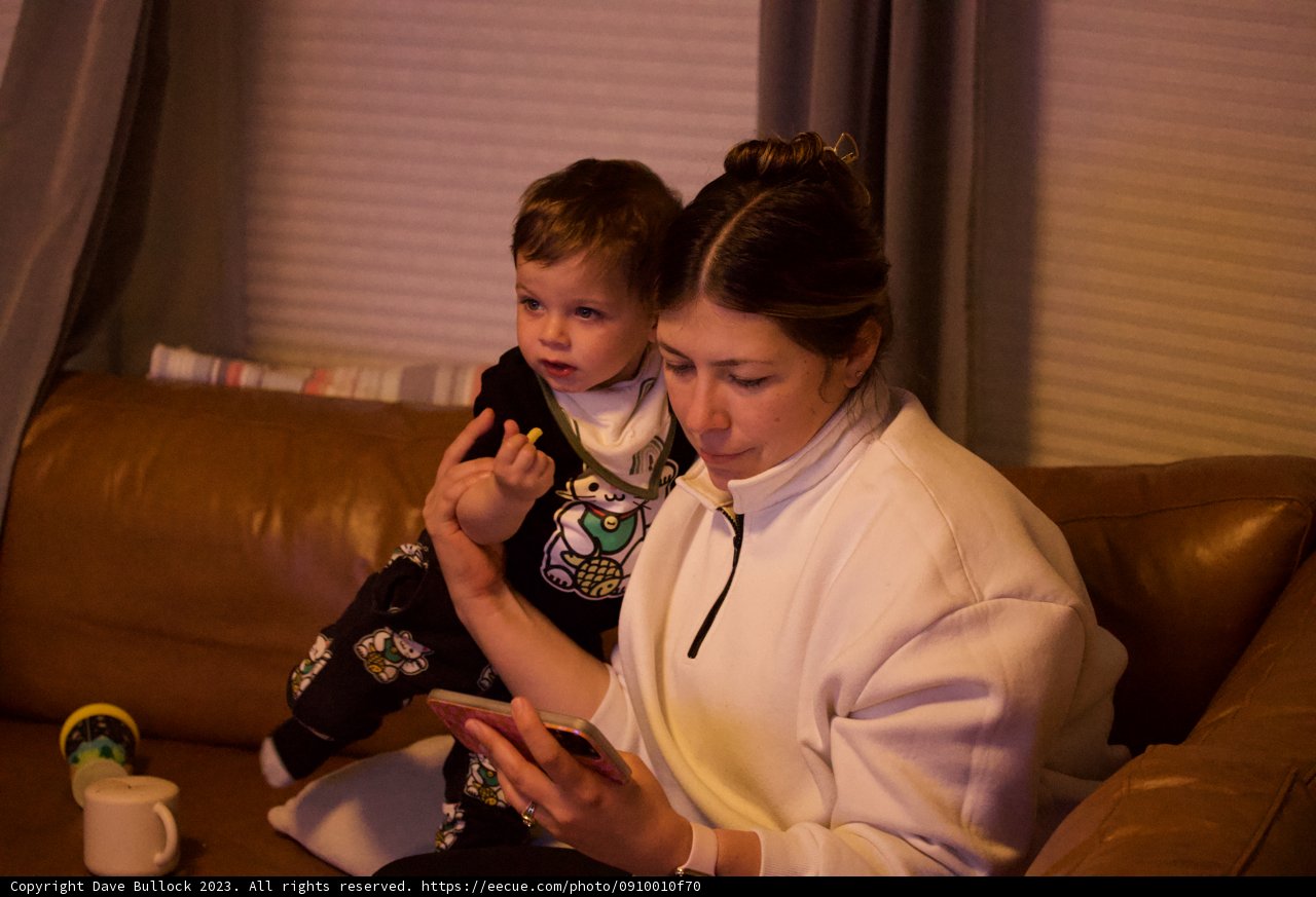 Comfortable Moments: Lori S and Baby Wesley at Home