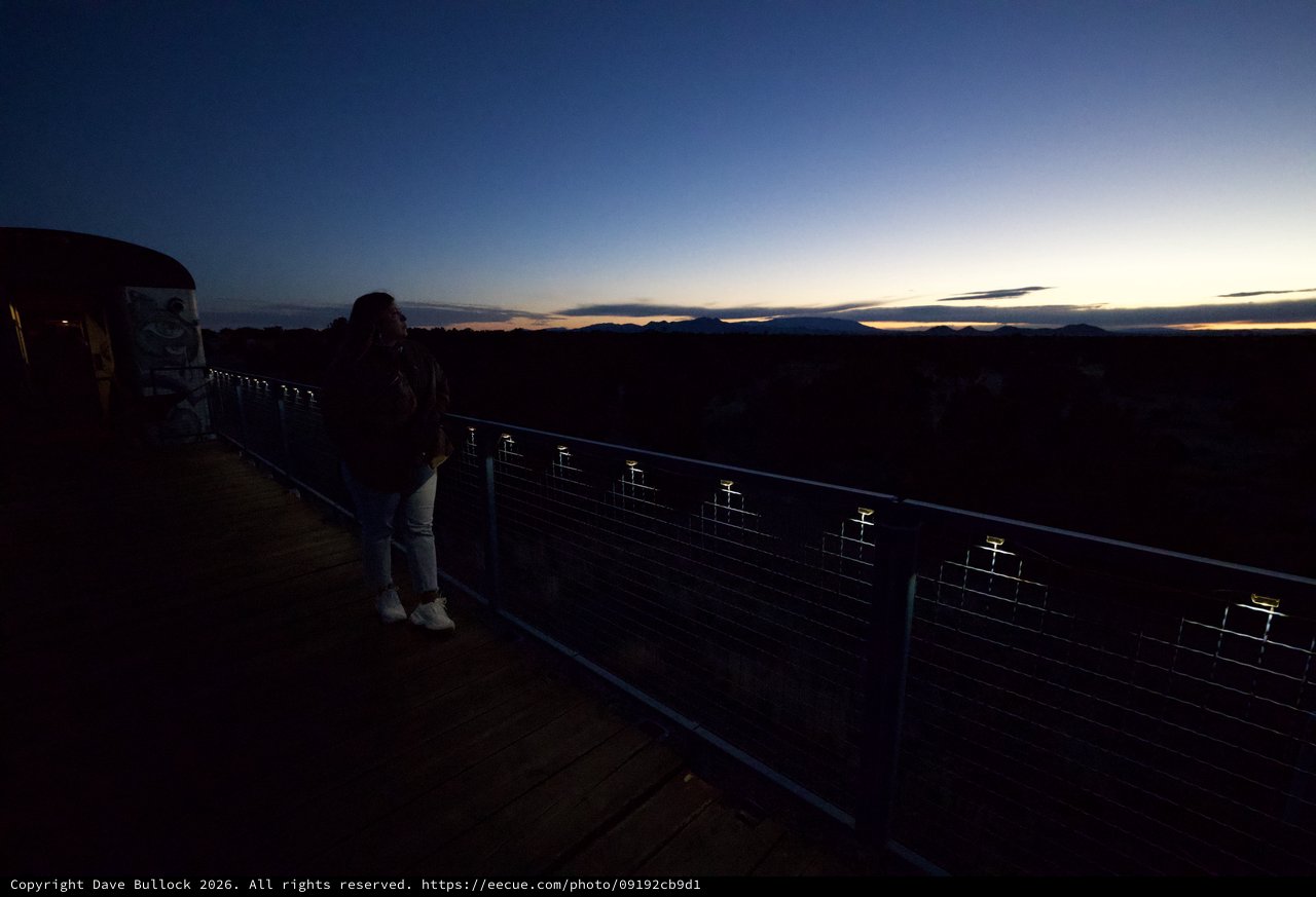 Twilight Observation at Mountain Overlook Memorial