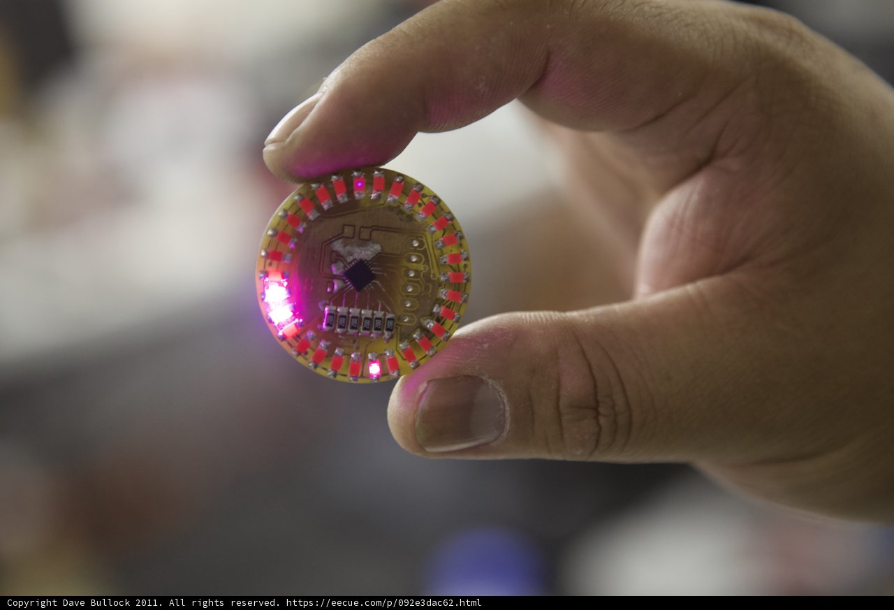 Electronic Device with Red LED