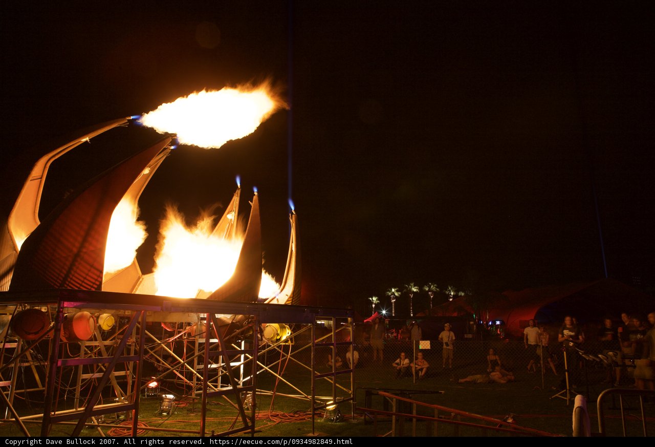 Bonfire in the Night Sky