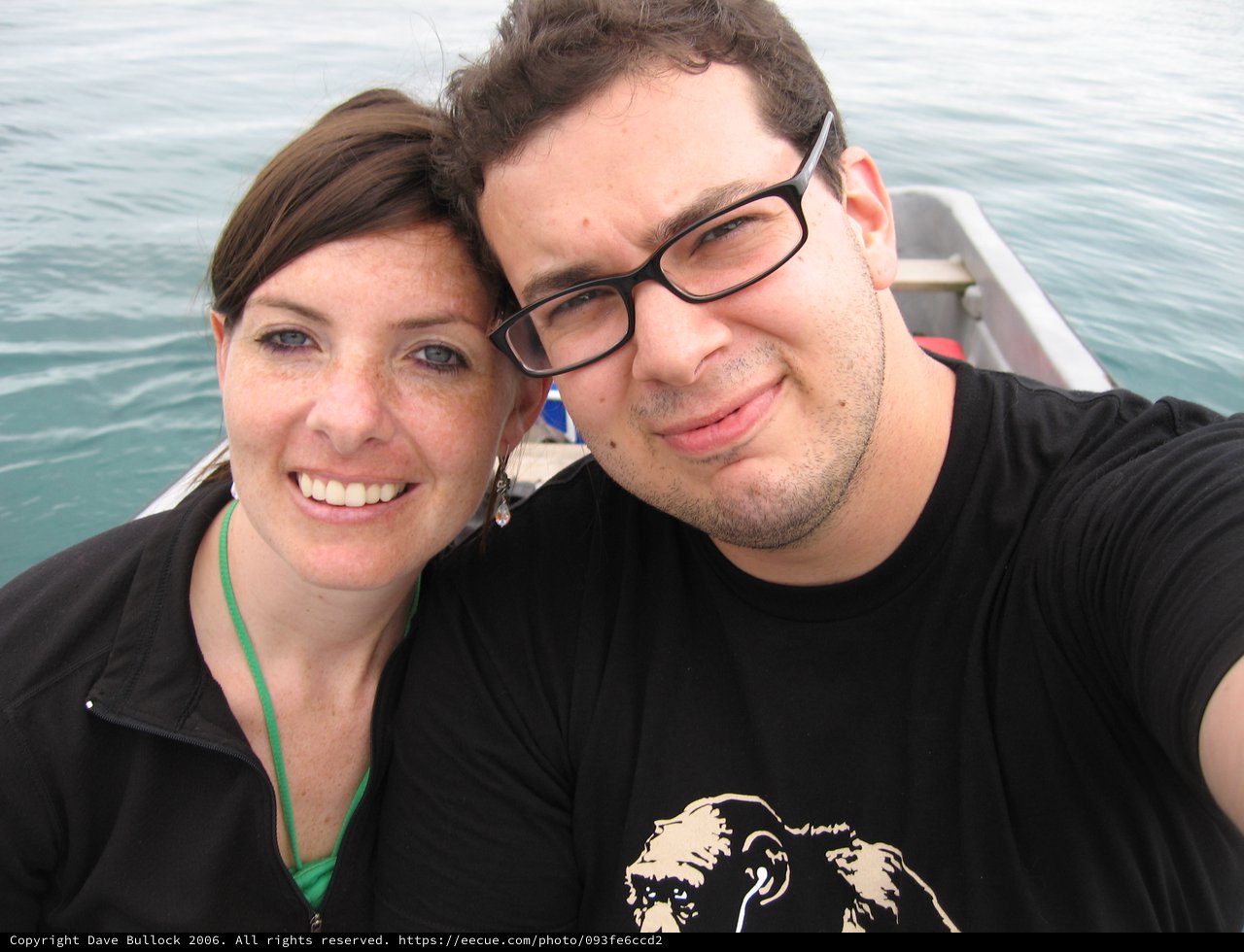 Couple Selfie on a Boat in Fiji Waters