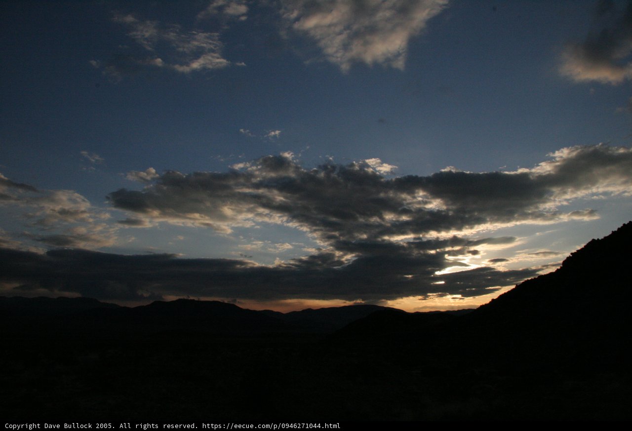 Sunset Splendor at the Mountain Ranges