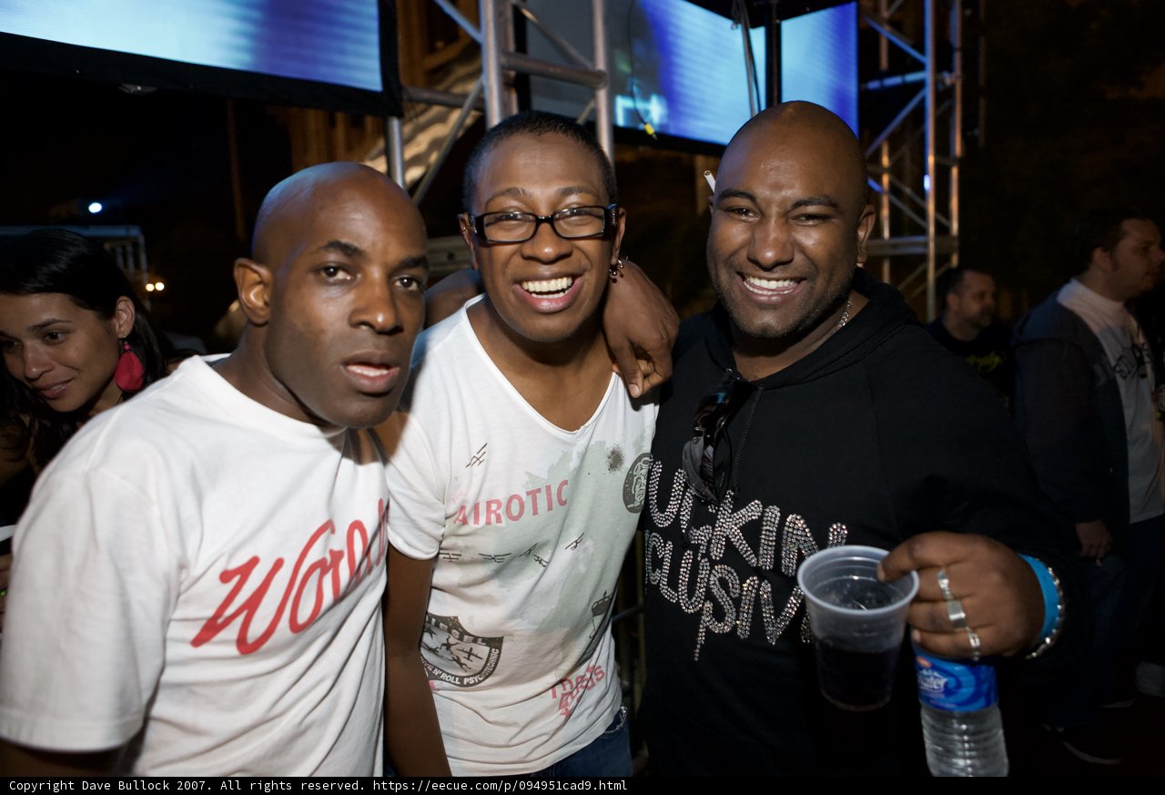 Smiling Men at Urban Party