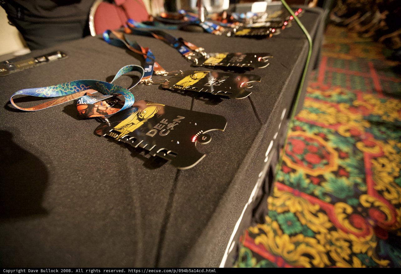 Collection of Lanyards at Defcon