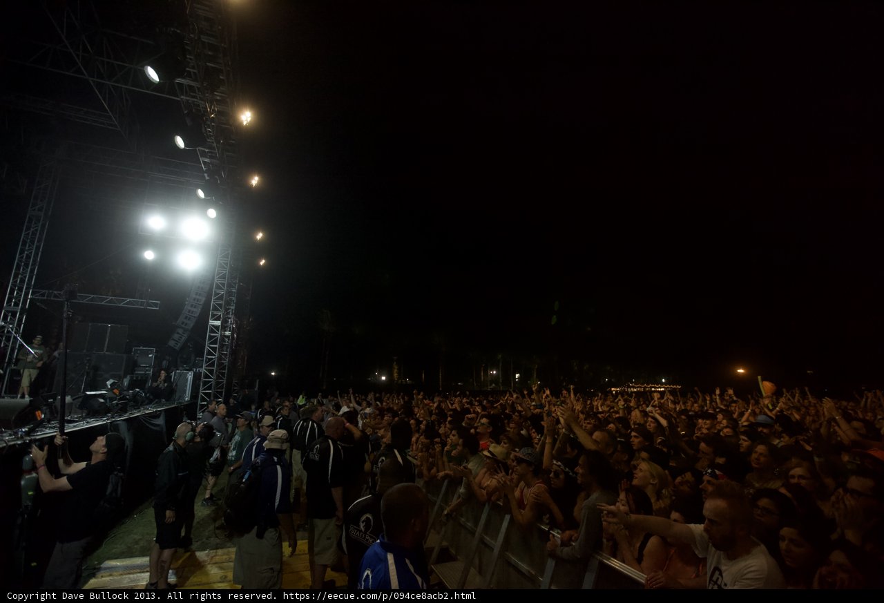 Coachella Crowd Rocks Out Under Night Sky