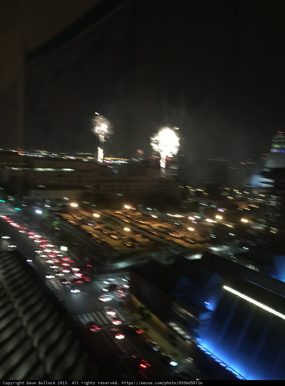 Purple Fireworks Burst