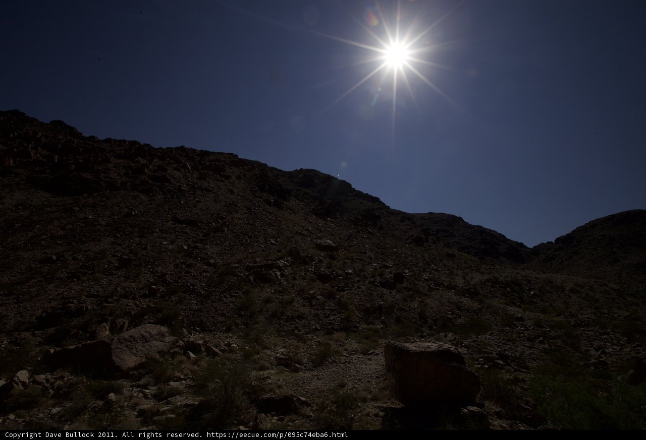 Radiant Sunlight on a Rocky Landscape