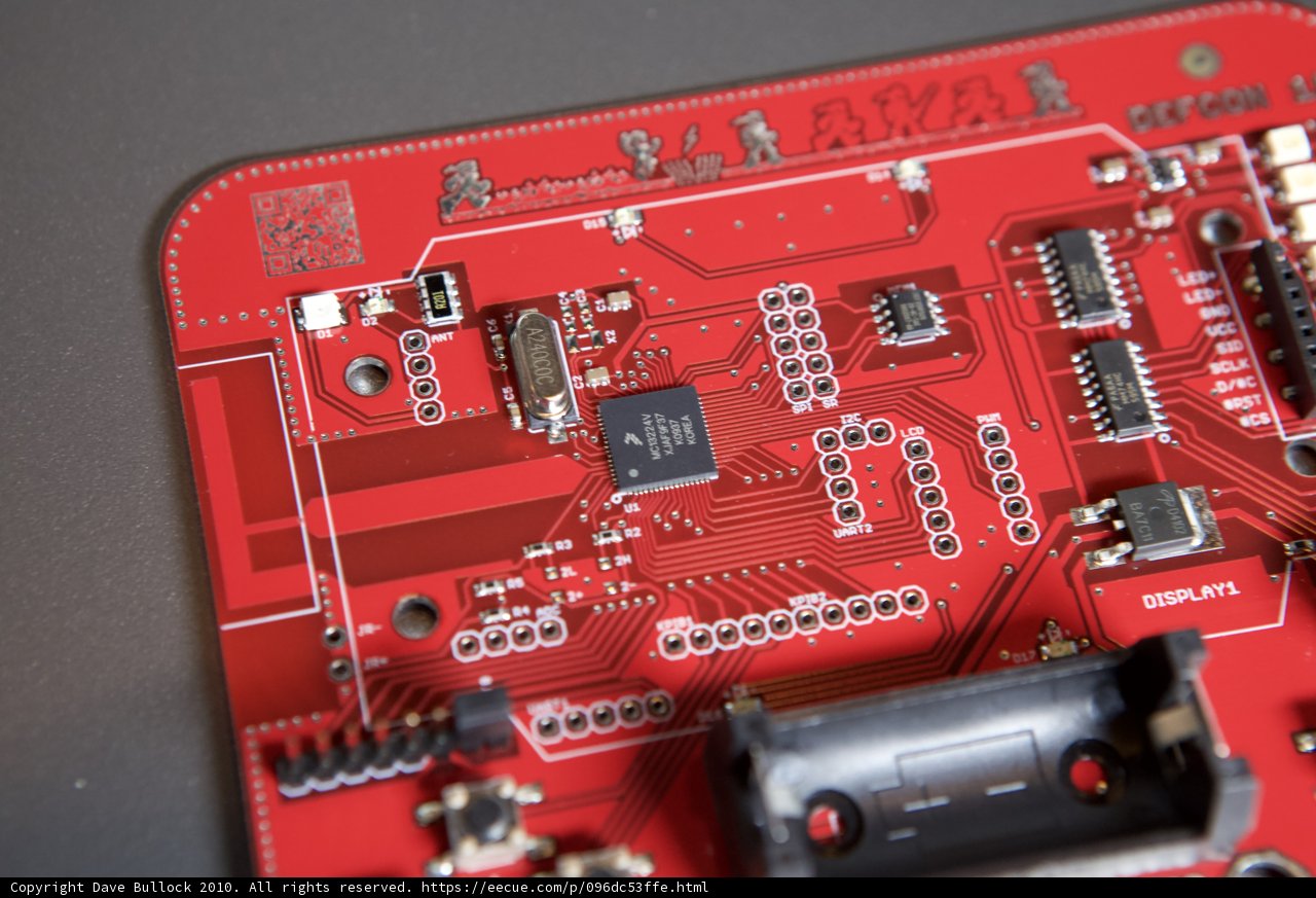 Red Circuit Board Close Up