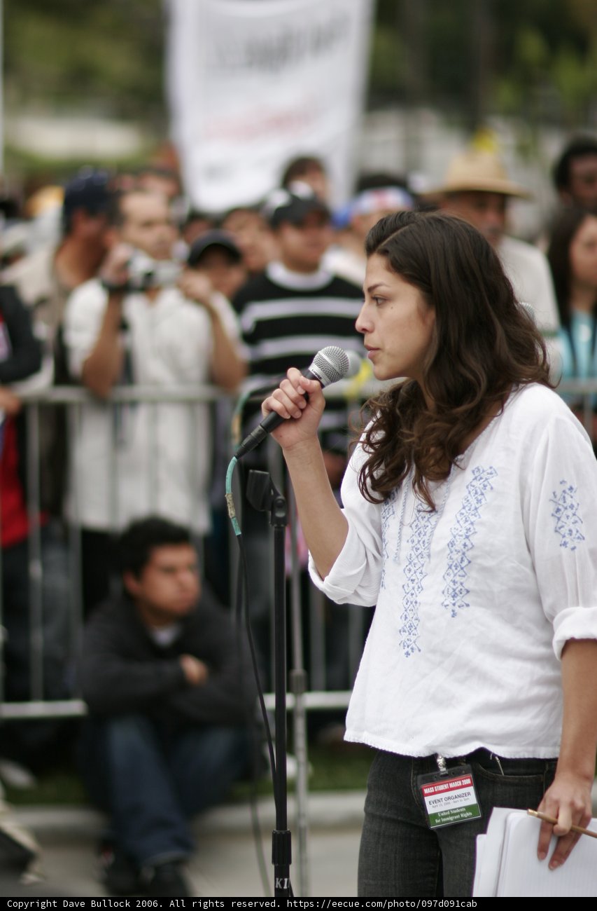 Speaking Out: A Woman and Her Microphone