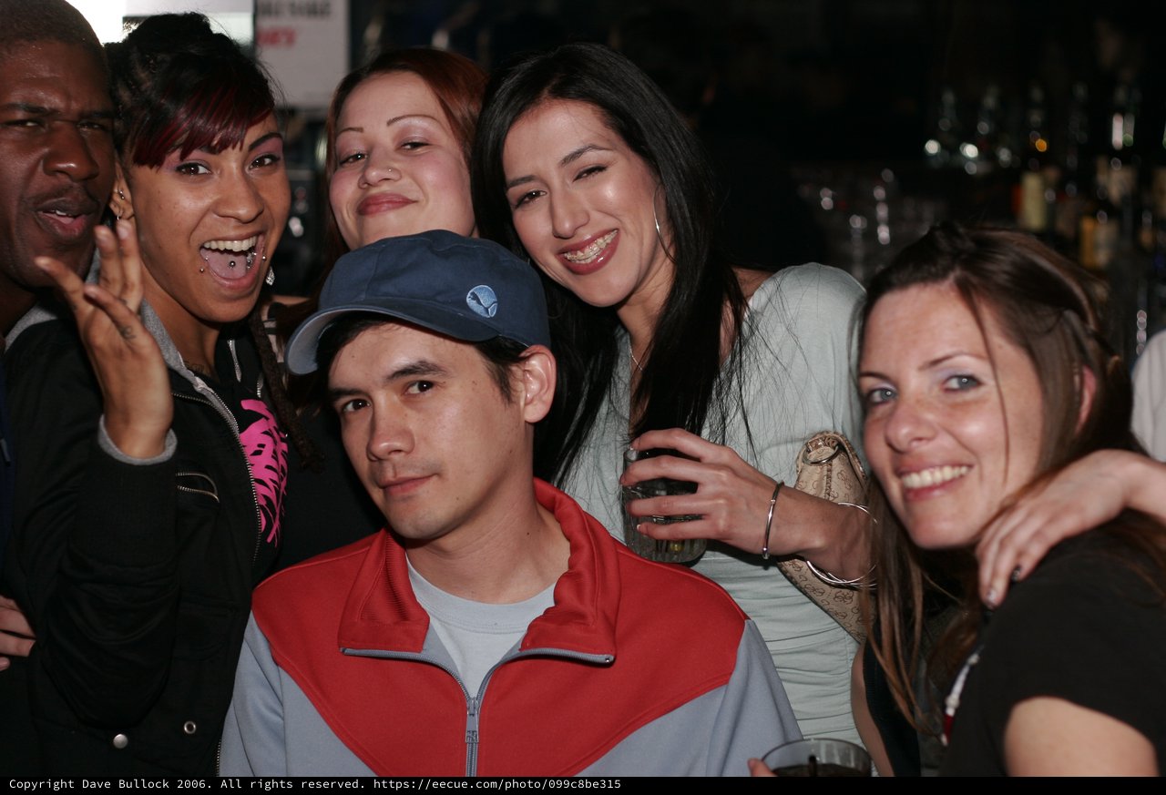 Friends Celebrating a Night Out at the Bar