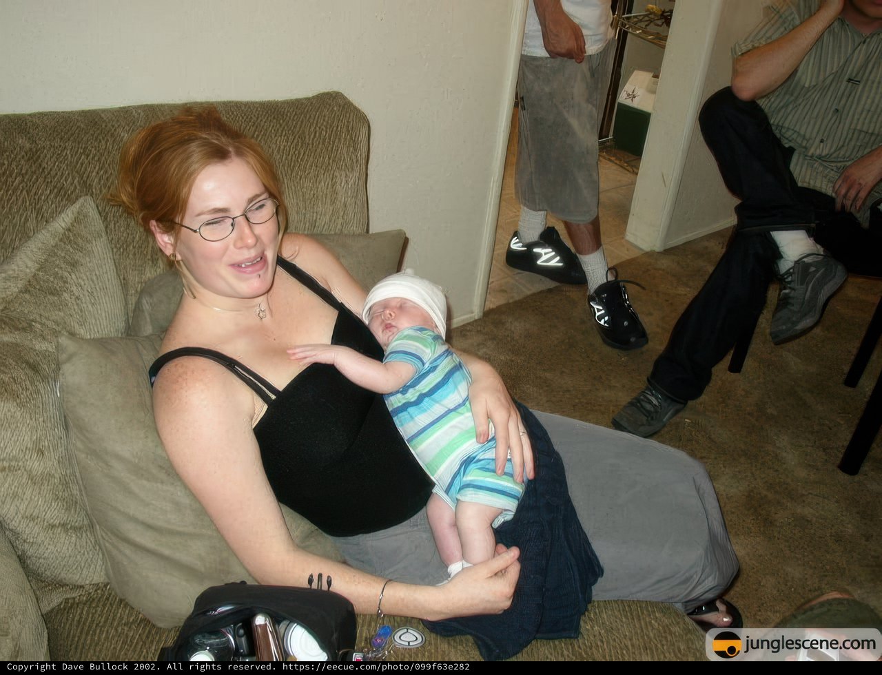 Mother and Child on the Couch
