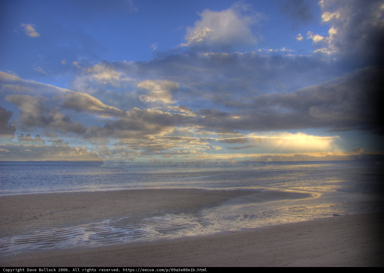 Cloudy Beach Paradise