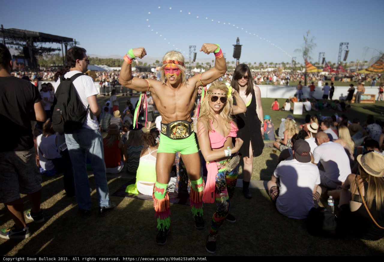 Colorful Couple at Coachella