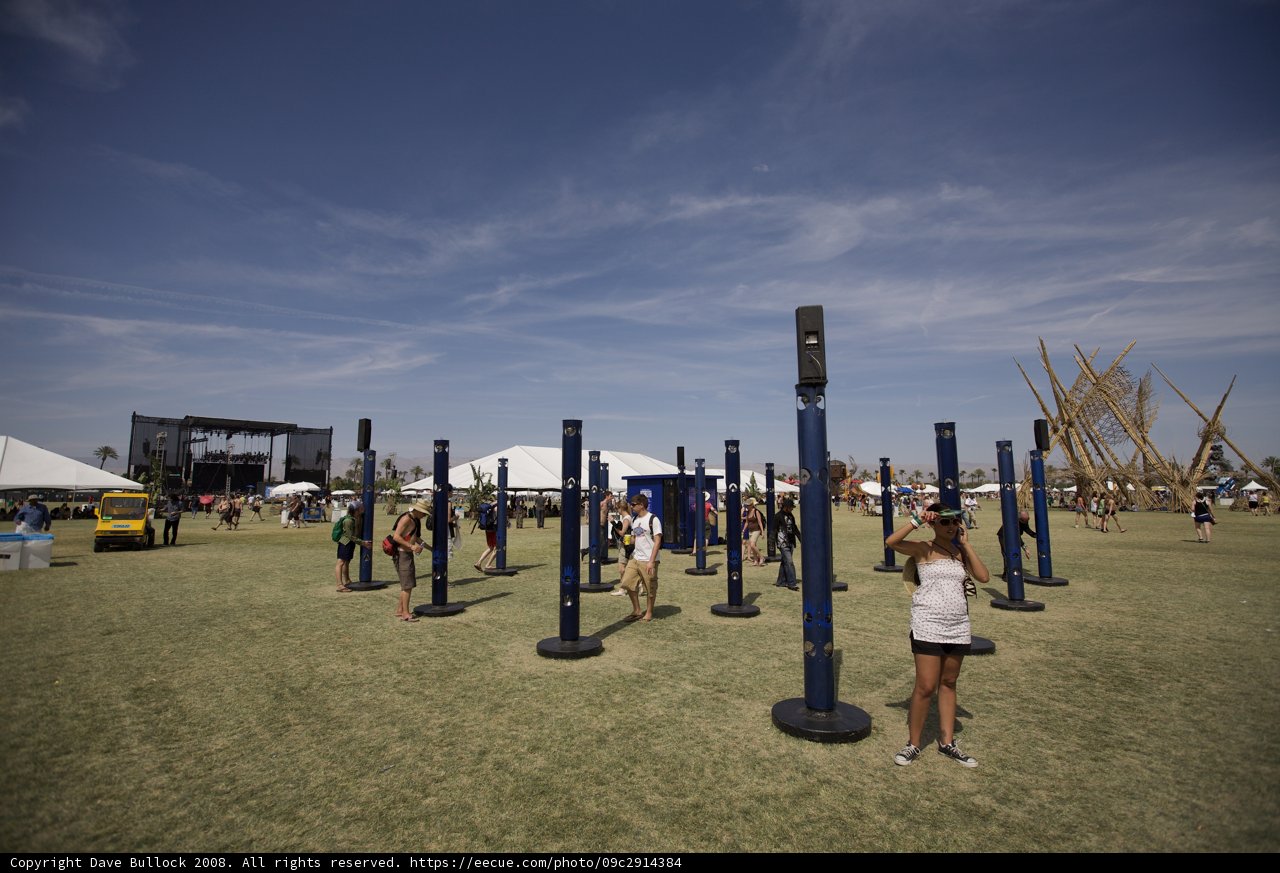 Coachella Crowd Enjoys the Outdoor Music Festival