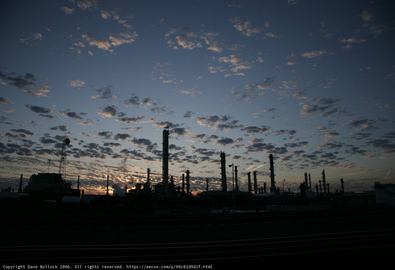 Sunset at the Refinery