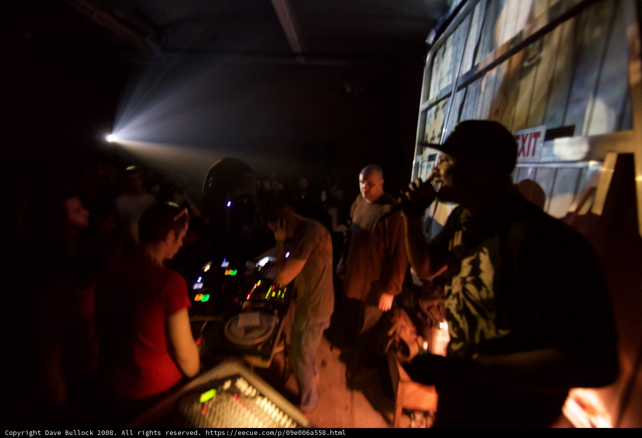 Nightclub Crowd Enjoys Dubstep Beats