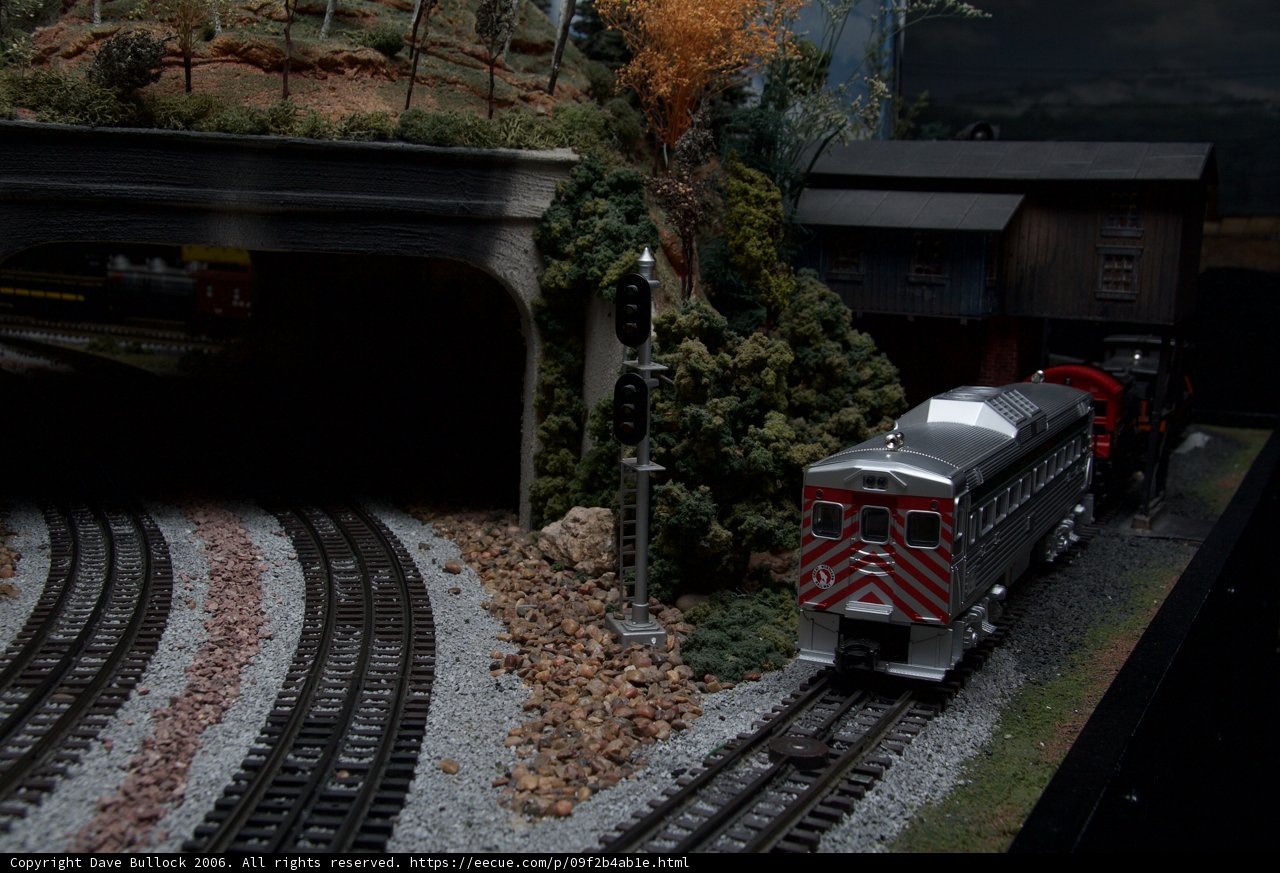 Miniature Train on the Tracks