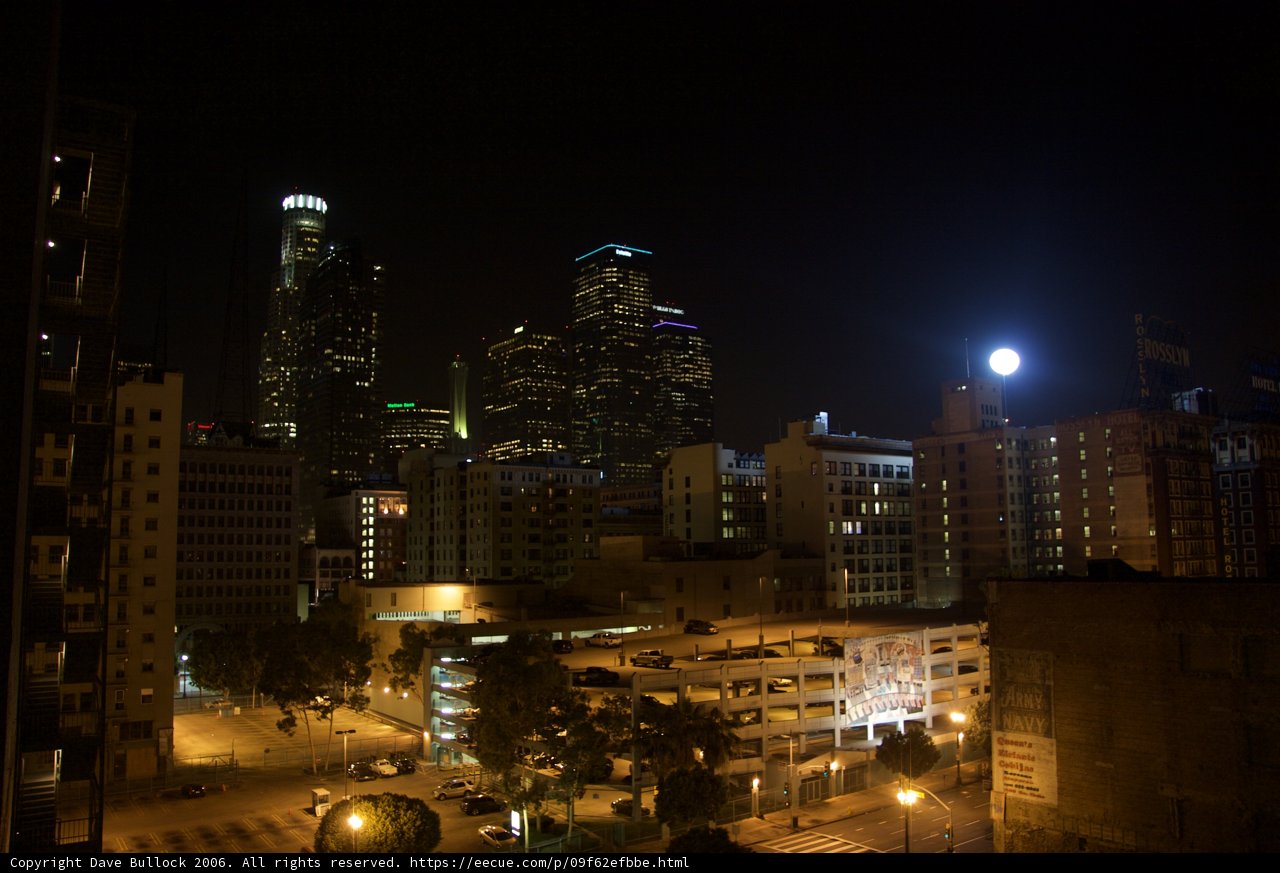Moonrise over the Urban Metropolis