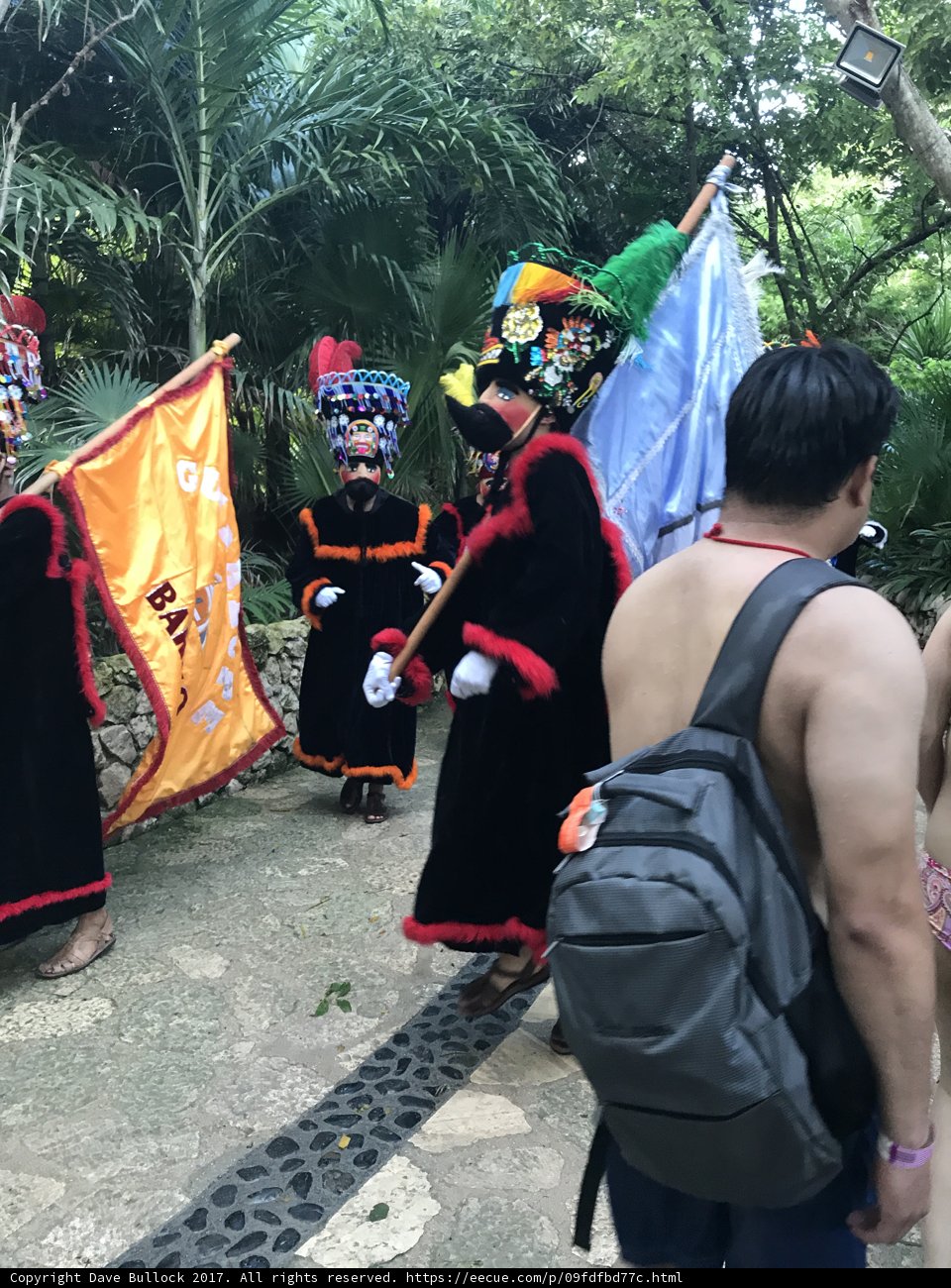 Costume Parade on Flagstone Walkway