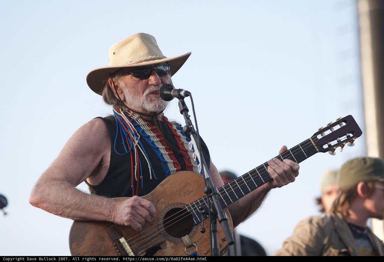 Willie Nelson and his Acoustic Guitar at Coachella