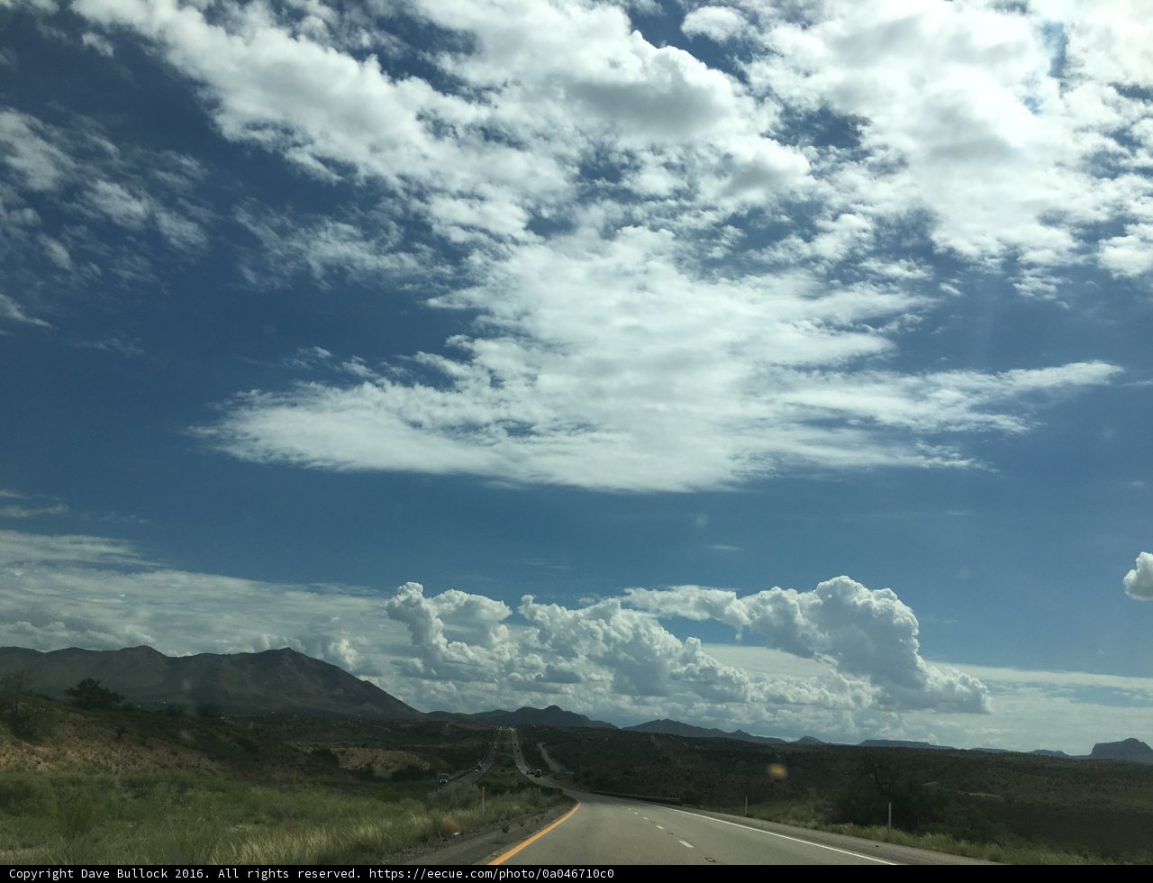 View of the Sky on a Scenic Drive