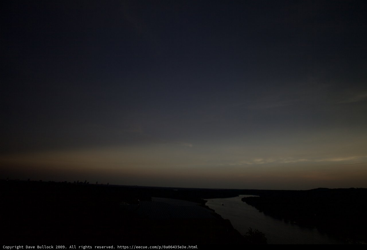 River Sunset Silhouette
