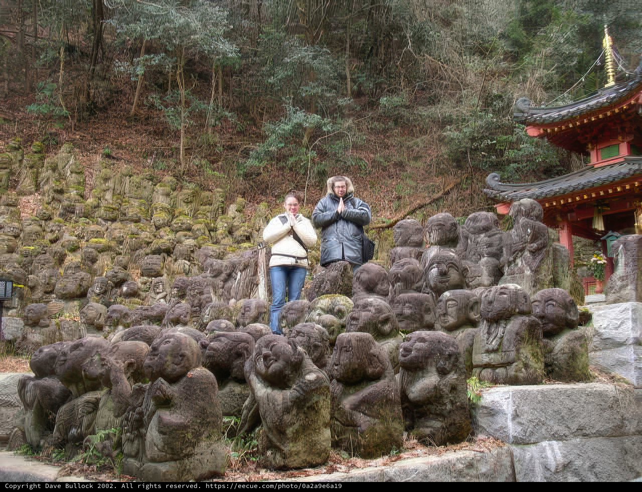 Standing Among Stone Statues