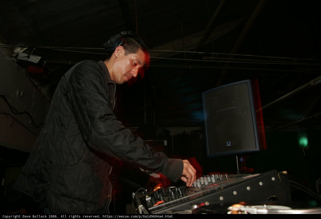 Raul R at the DJ Mixer