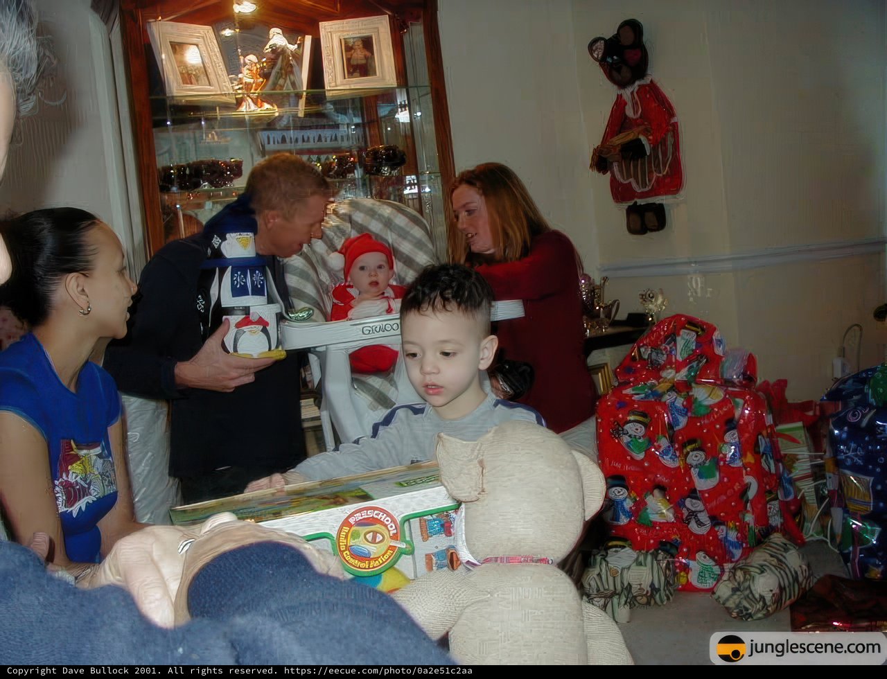 Christmas Joy with a Stuffed Friend