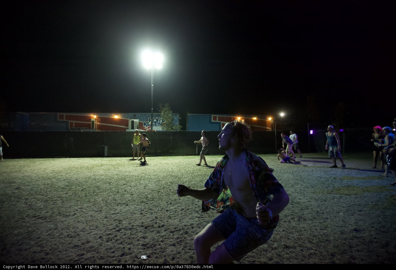 Nighttime Soccer Game