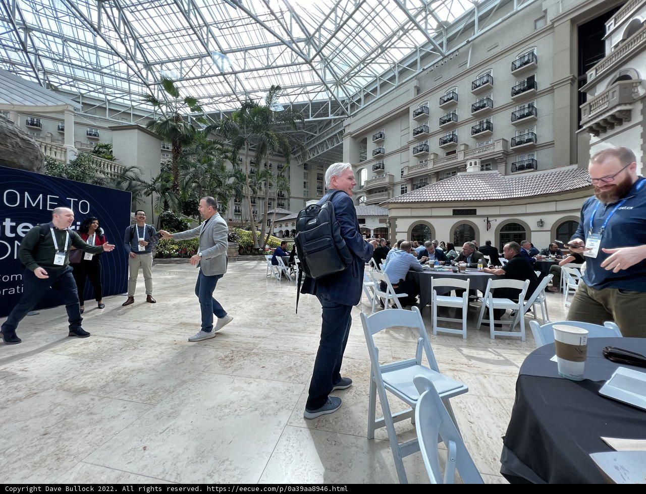 Gathering in a Modern Restaurant