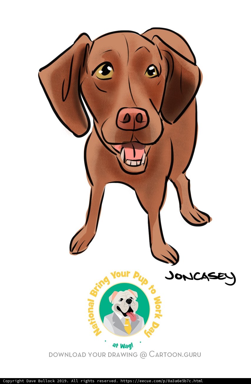 Happy Cartoon Canine