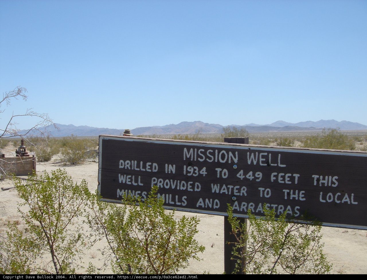 Mission Well Sign