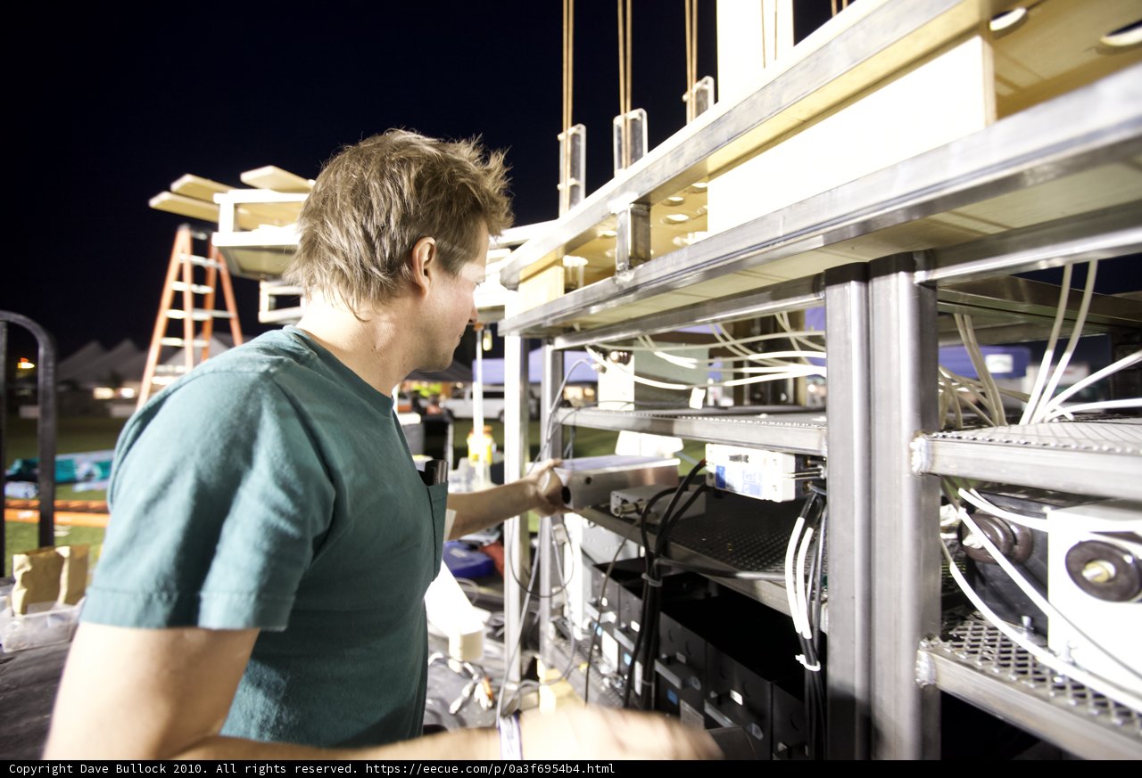 Working Late Outdoors