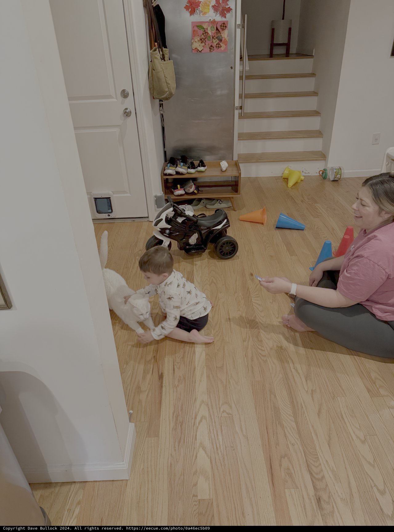 Mother and Toddler Playing at Home Together
