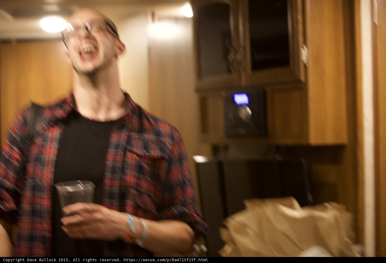 Man with Glasses and Red Shirt at Coachella