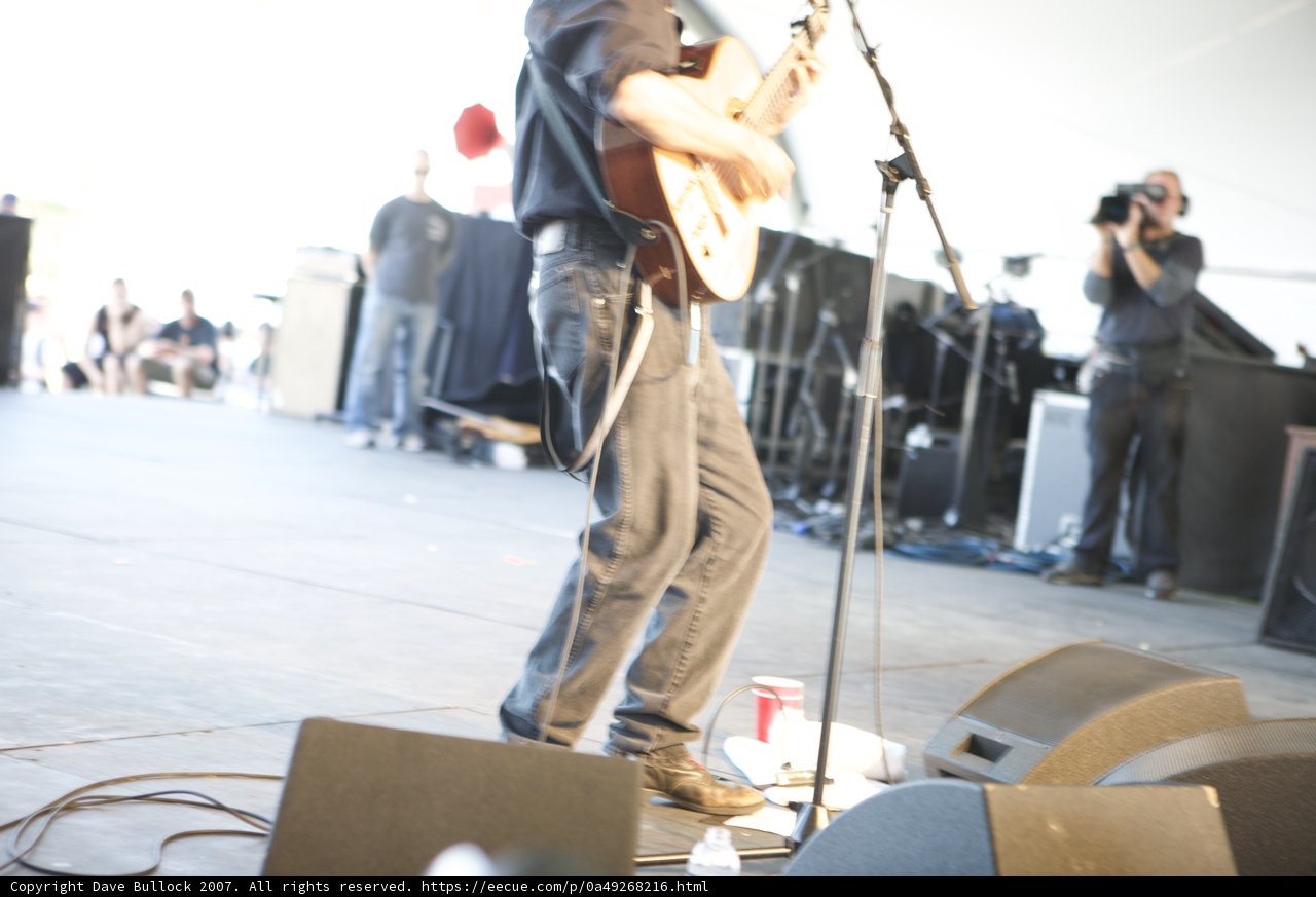 Man Playing Guitar on Coachella Stage