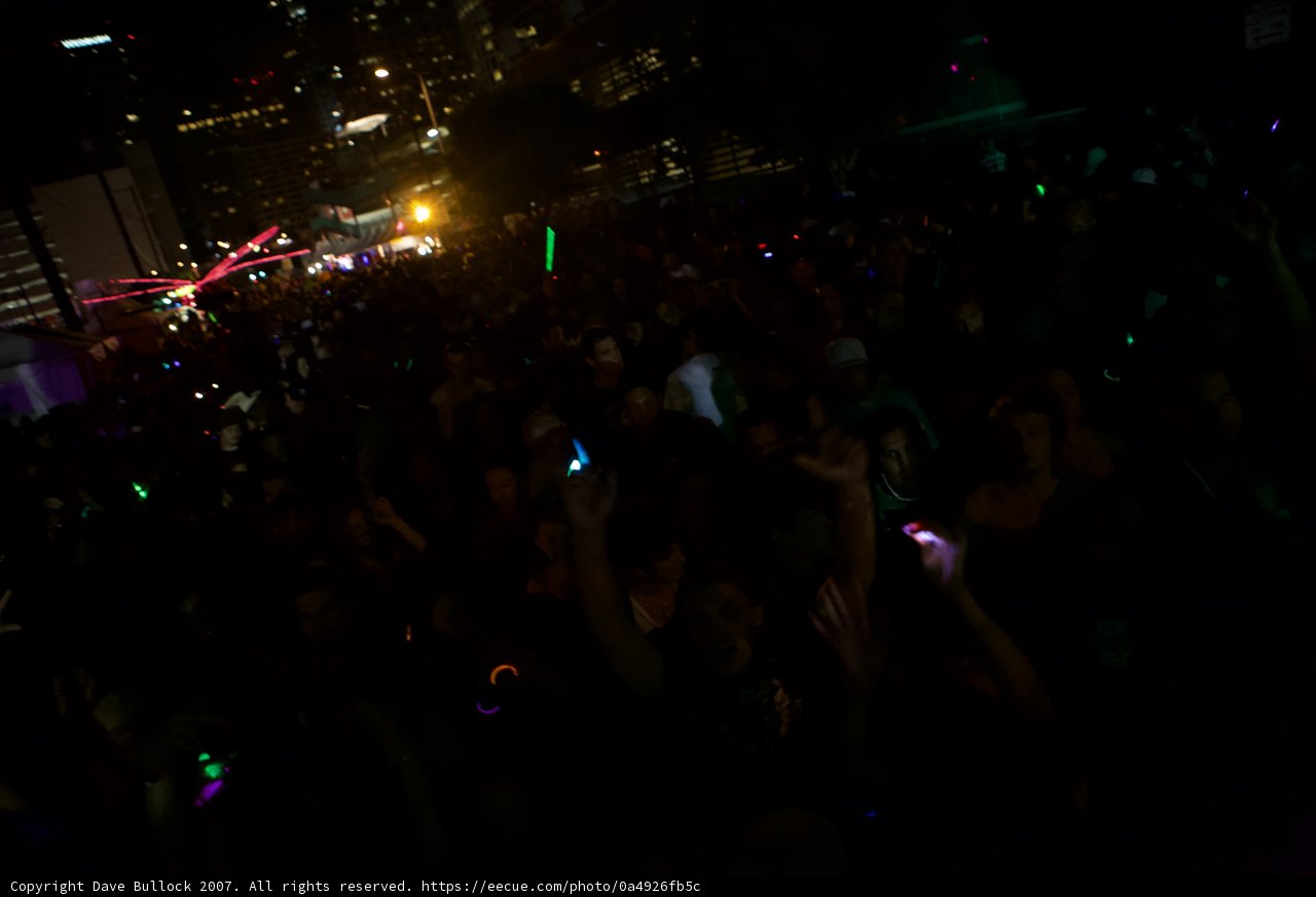 Nightclub Crowd in Full Swing