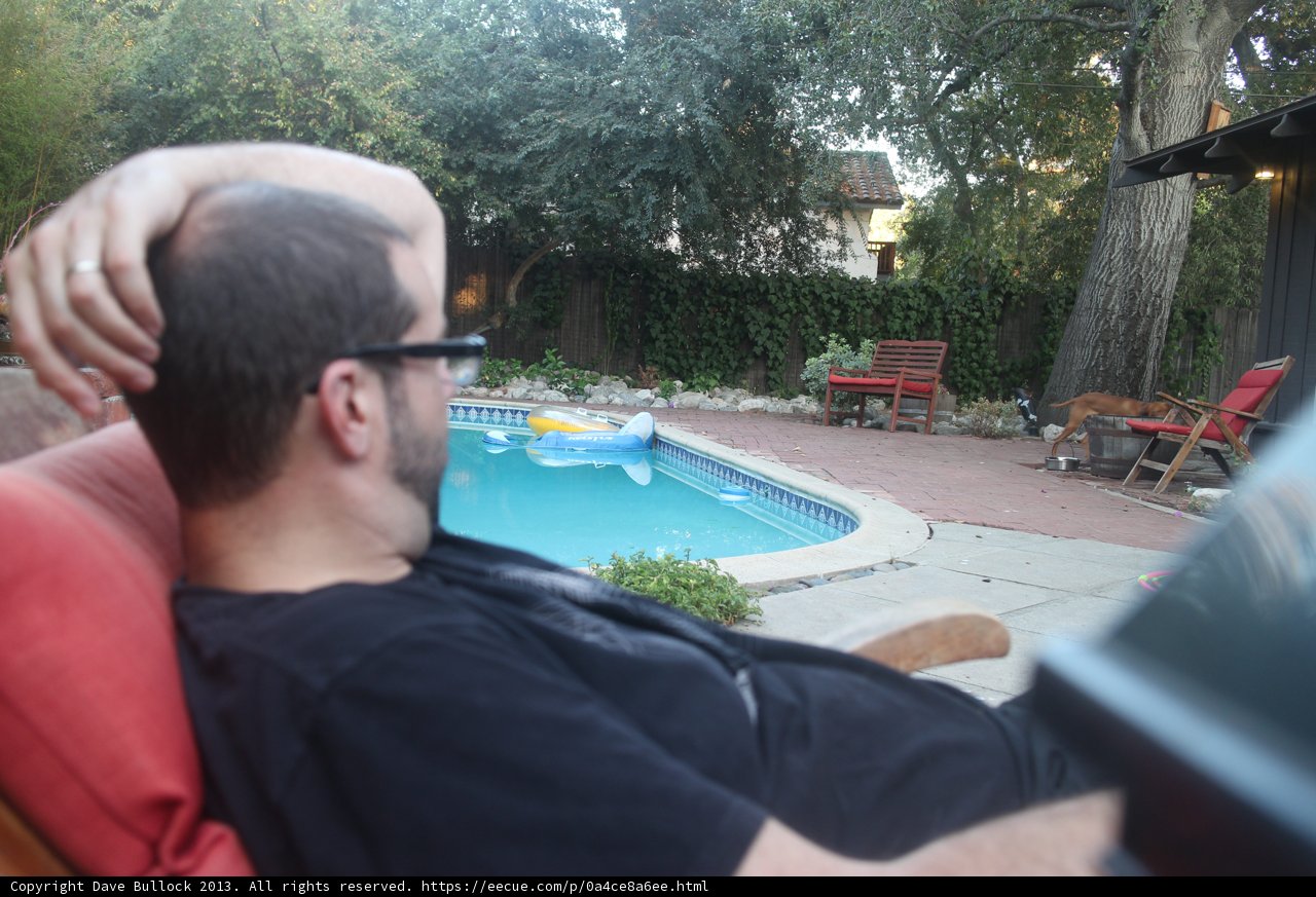 Relaxing by the Resort Pool