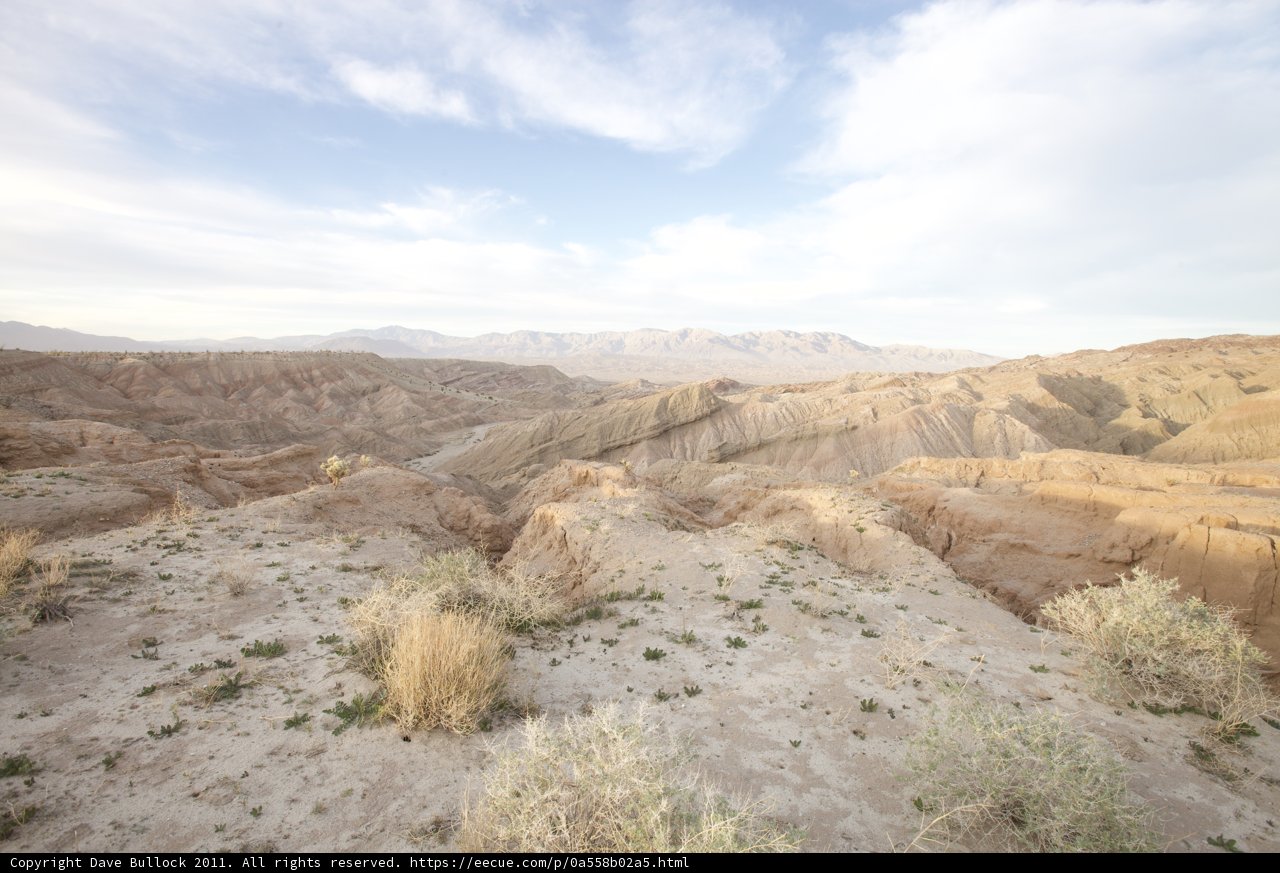 Aerial View of Anza-Borrego Badlands