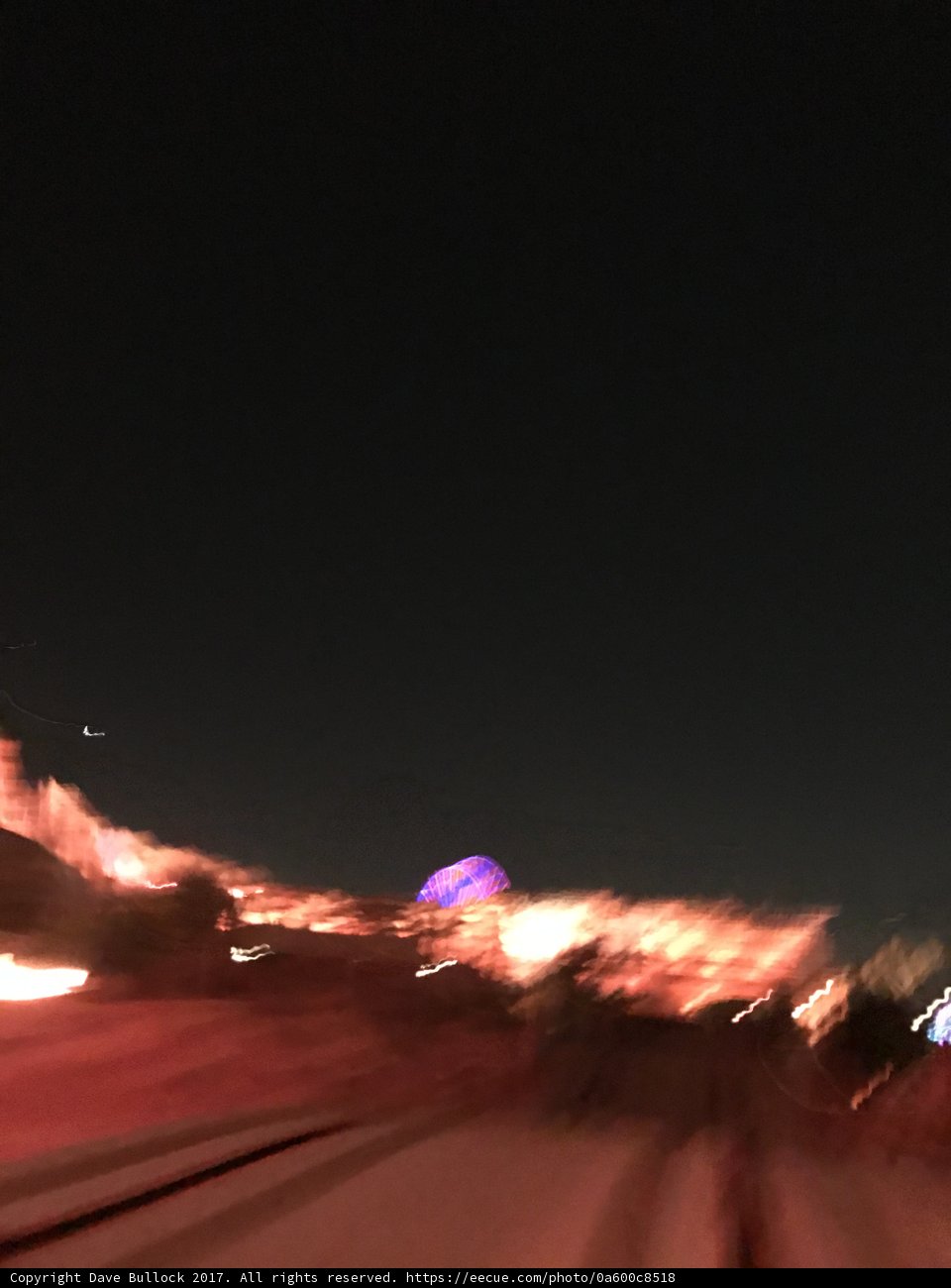 Blazing Firework Illuminates the Night Sky