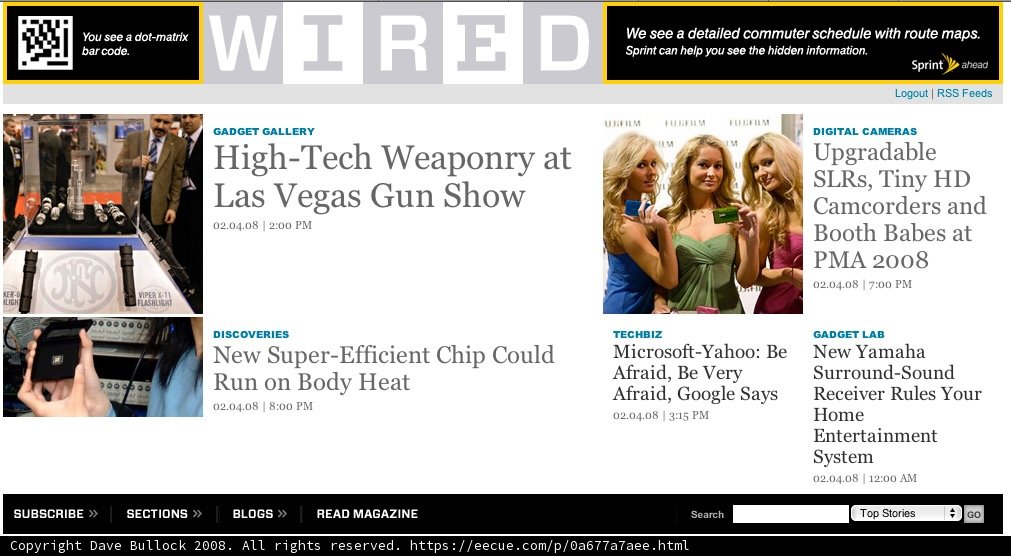 Documenting the Wired Magazine Wedding Advertisement