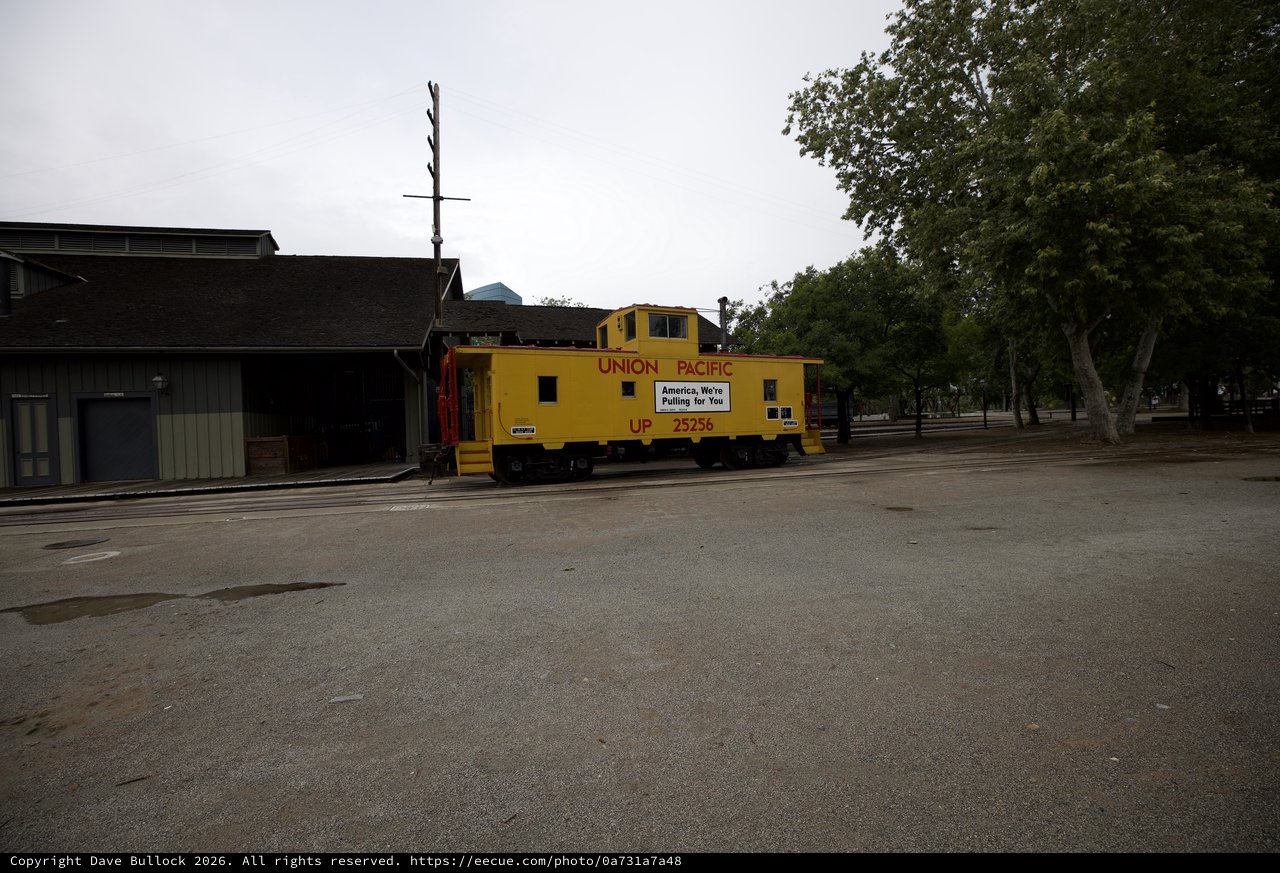 Union Pacific Caboose at Historic Railway Display